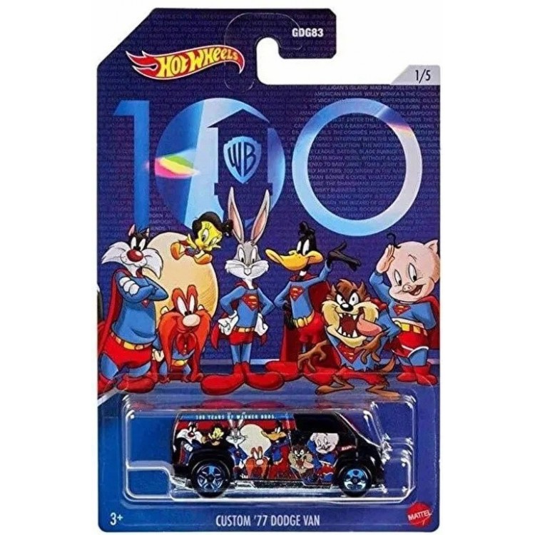 Hot Wheels Warner Bros 100. Yıl Temalı Arabalar
